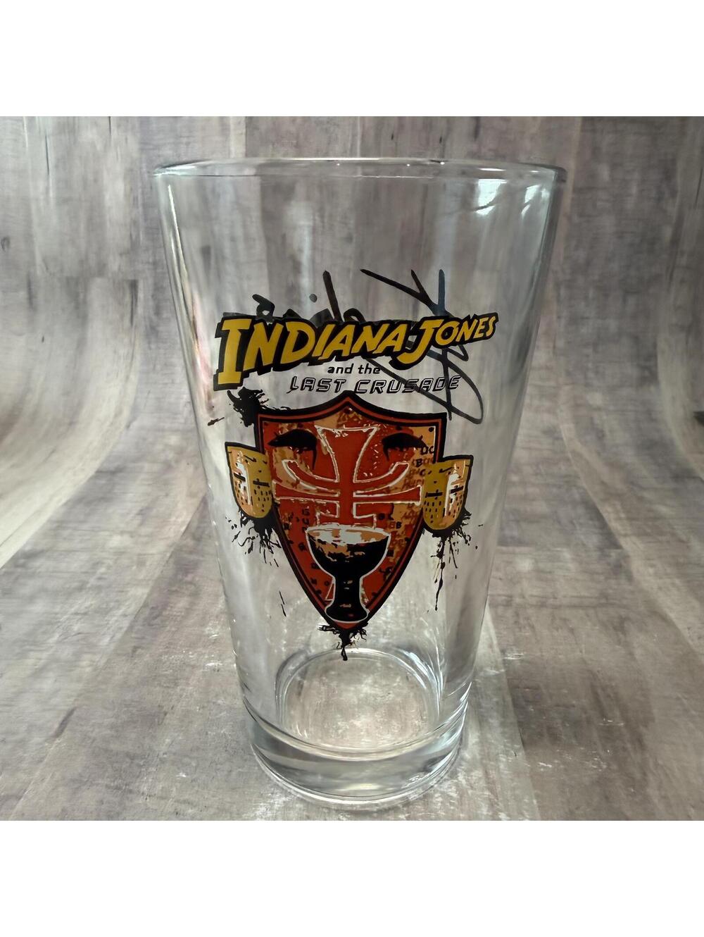 Indiana Jones & The Last Crusade FLIX Brewhouse Pint Beer Glass Rare